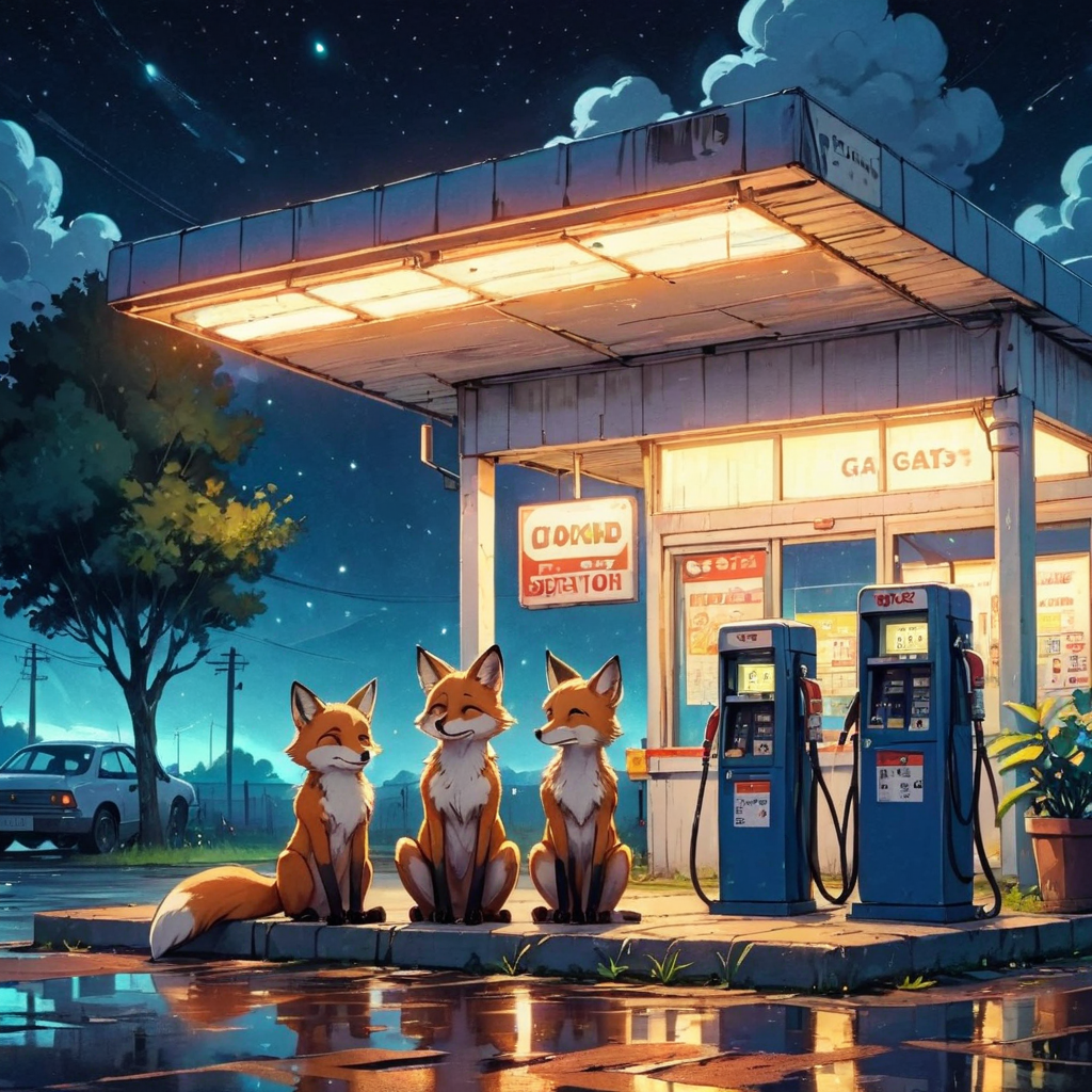 00488-[number]-154707382-Dreamyvibes artstyle, two foxes examine a closed gas station late at night. _lora_Dreamyvibes artstyle SDXL - Trigger with dream.png